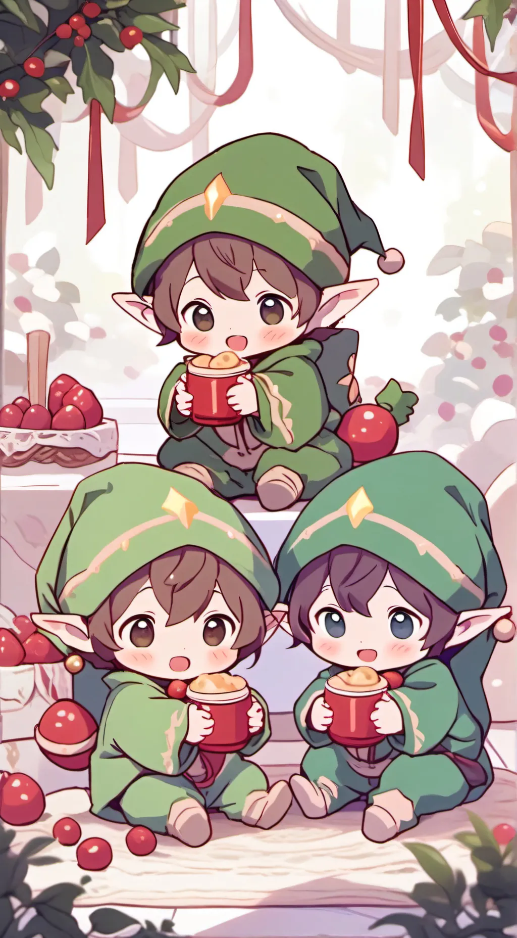 ai character: Elf Babies background
