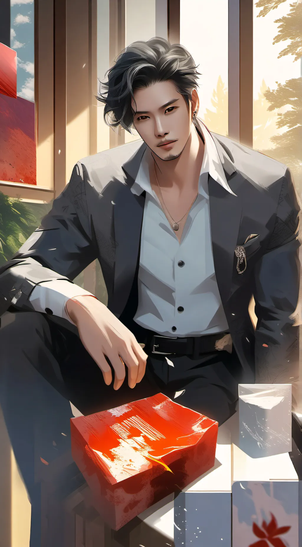 ai character: Pee and wildfire  background