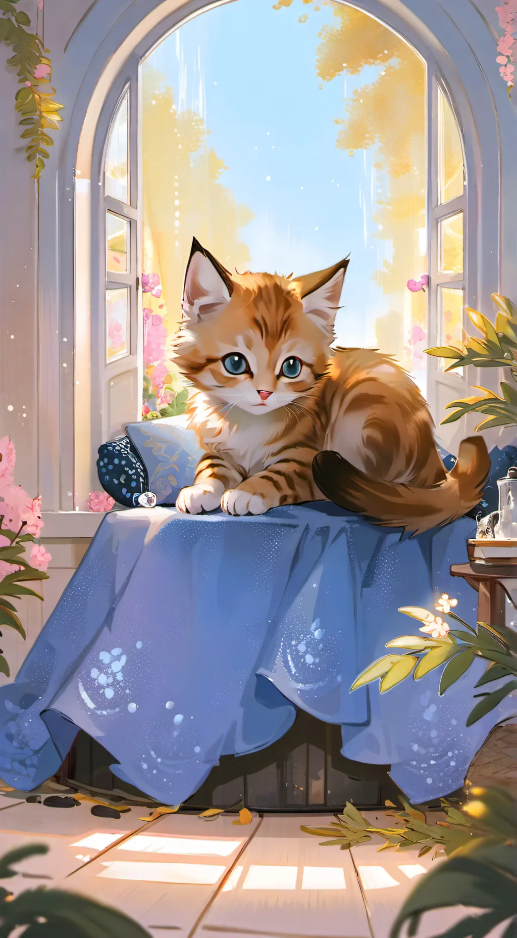 ai character: cat background