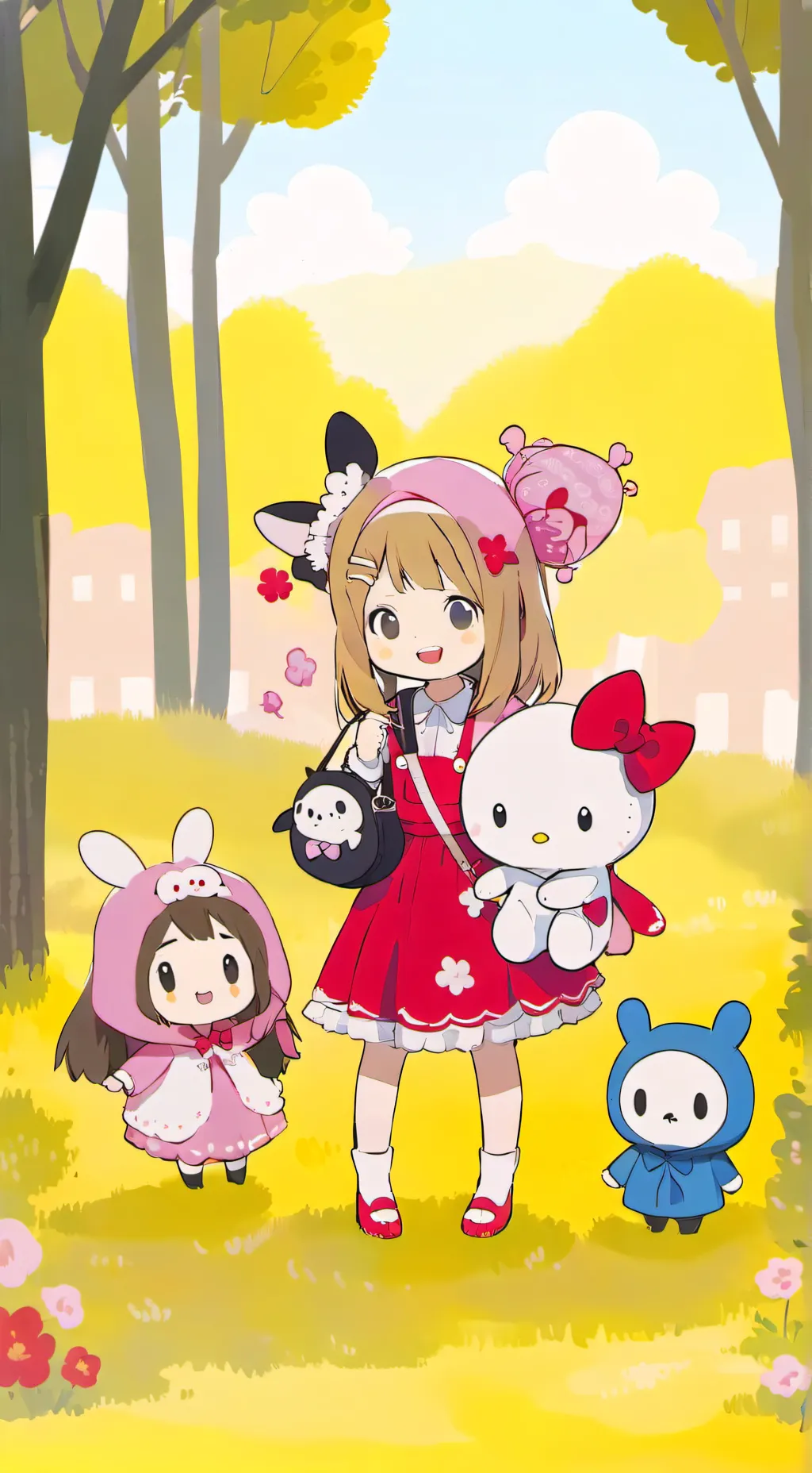 ai character: Sanrio background