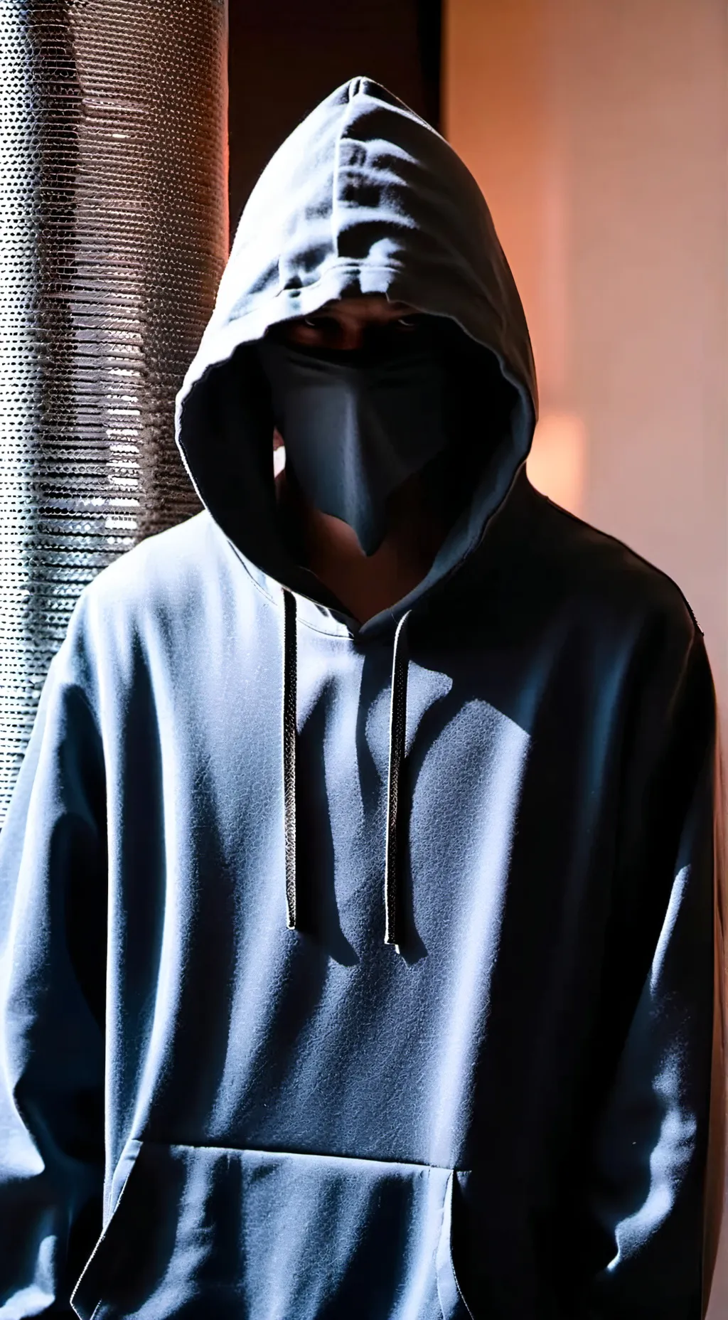 ai character: Blind man background