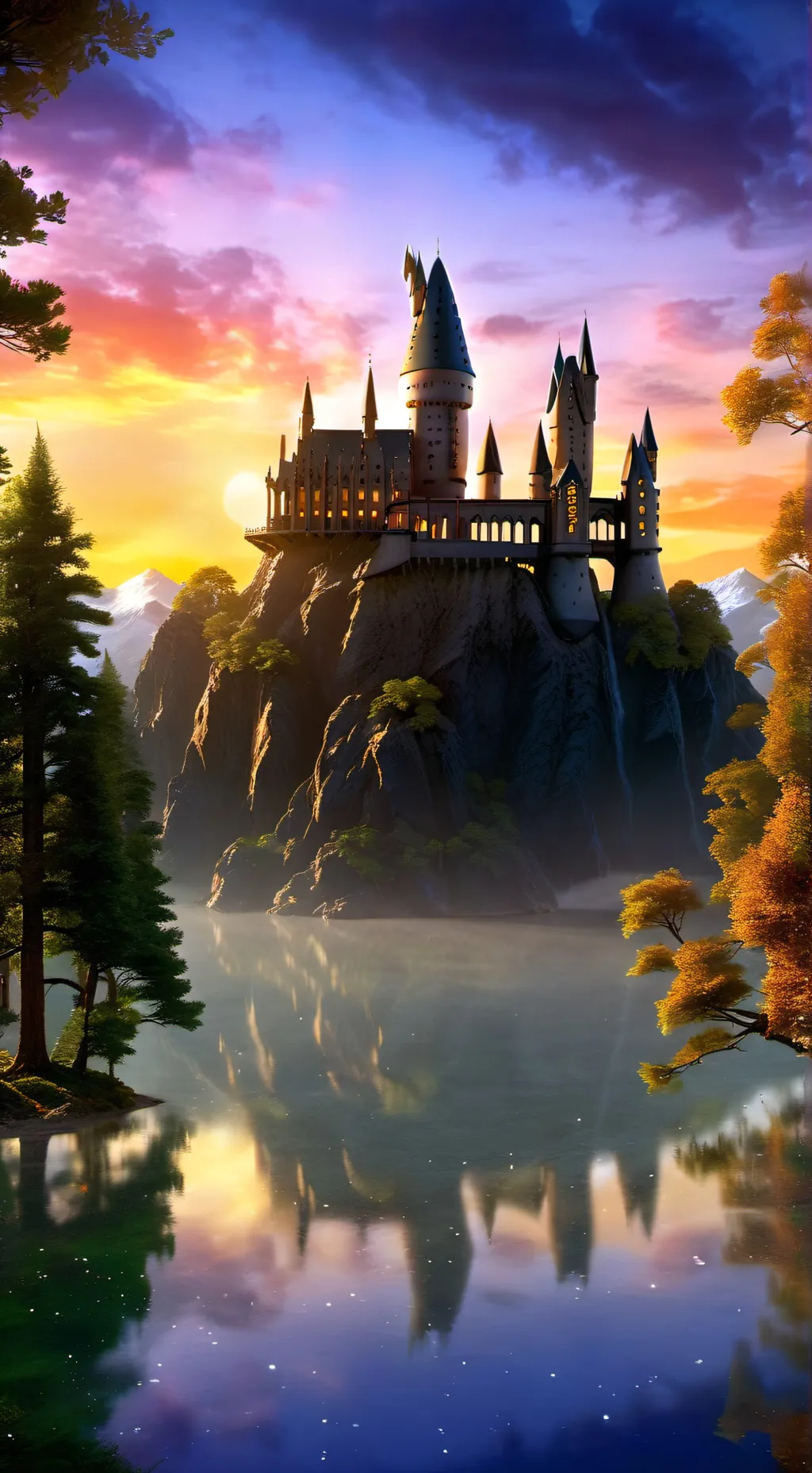 ai character: Hogwarts House background