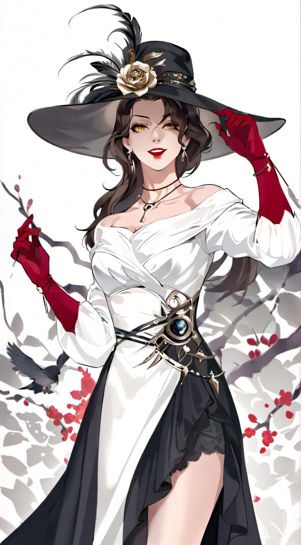 ai character: Lady Dimitrescu background