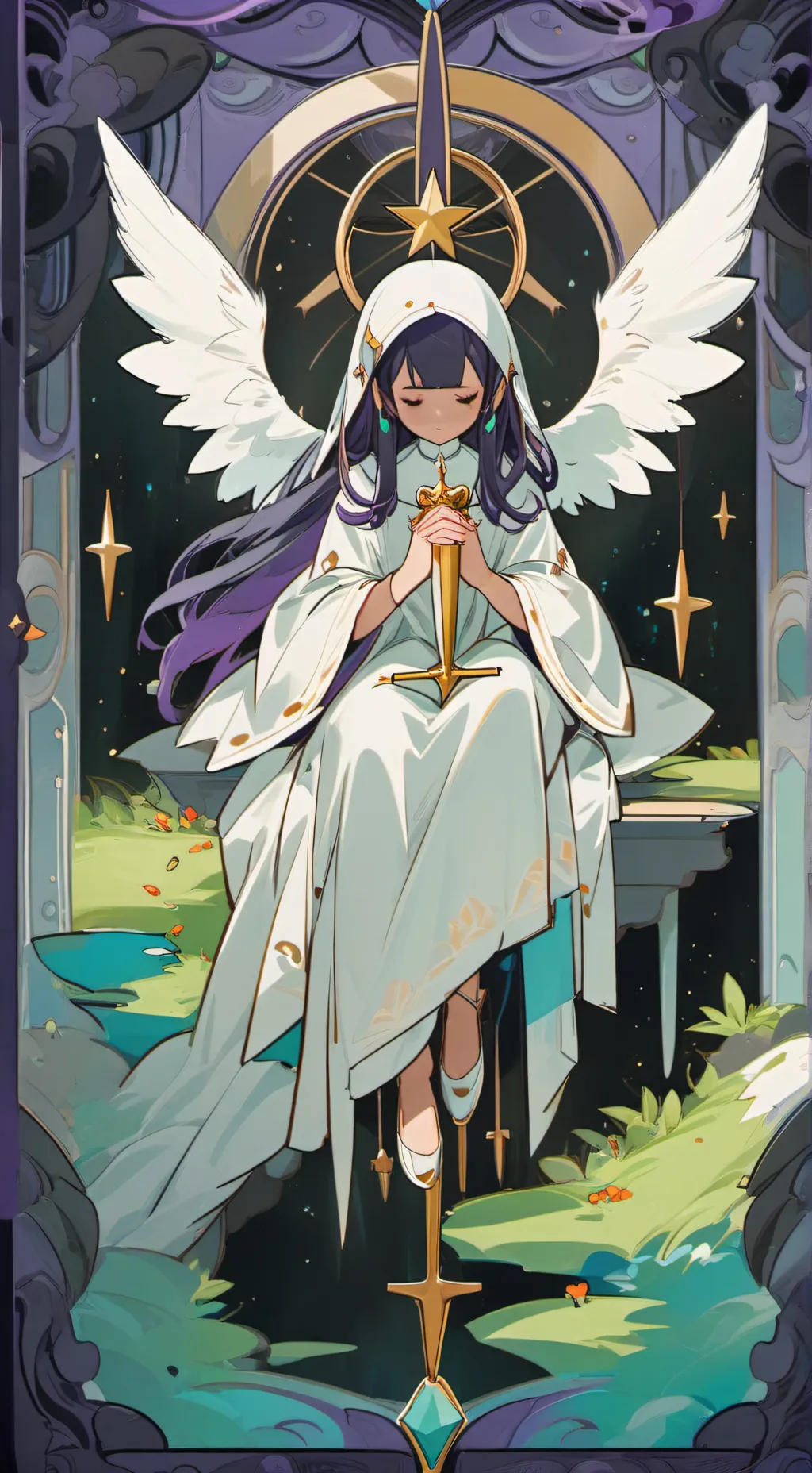 ai character: Dreamflower background