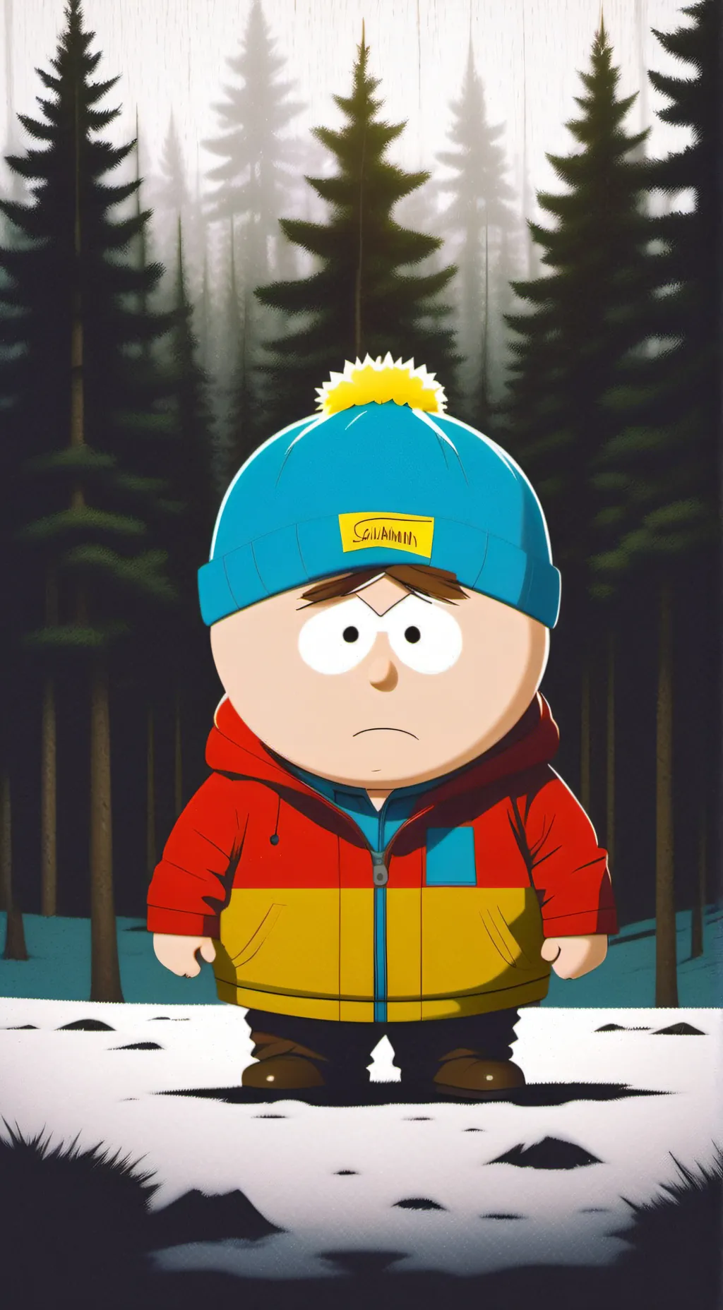 ai character: cartment  background