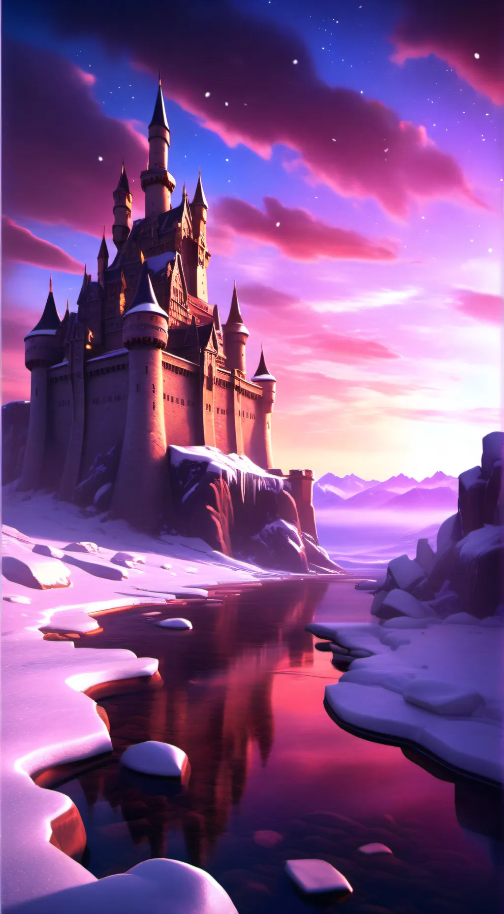 ai character: hogwarts xmas 🎄 background