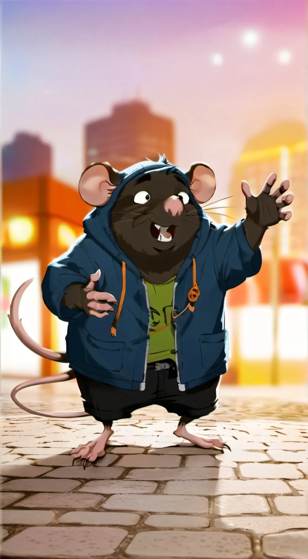 ai character: Rat background