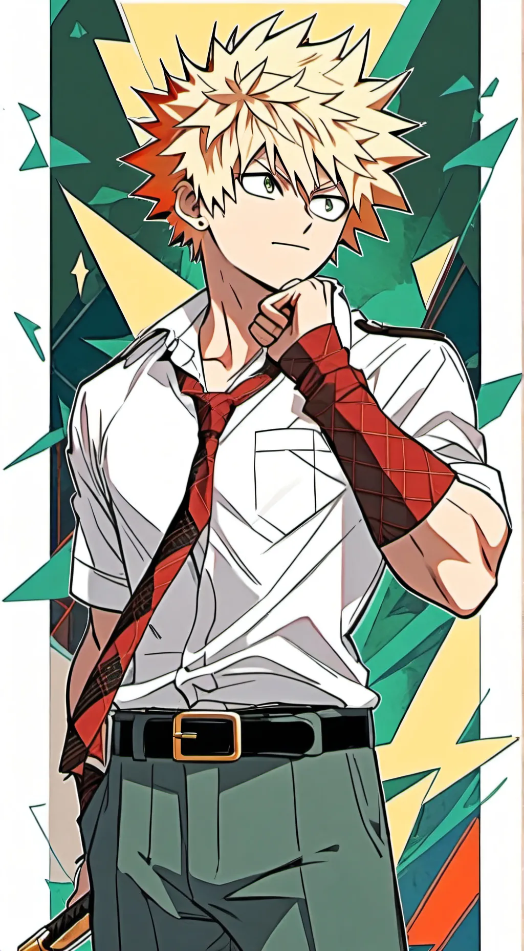 ai character: MHA clogged toilet background