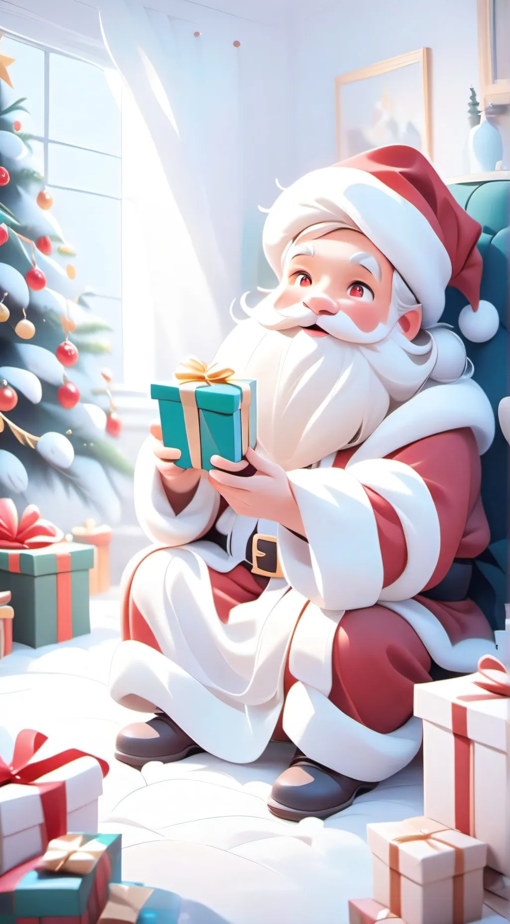 ai character: Santa background