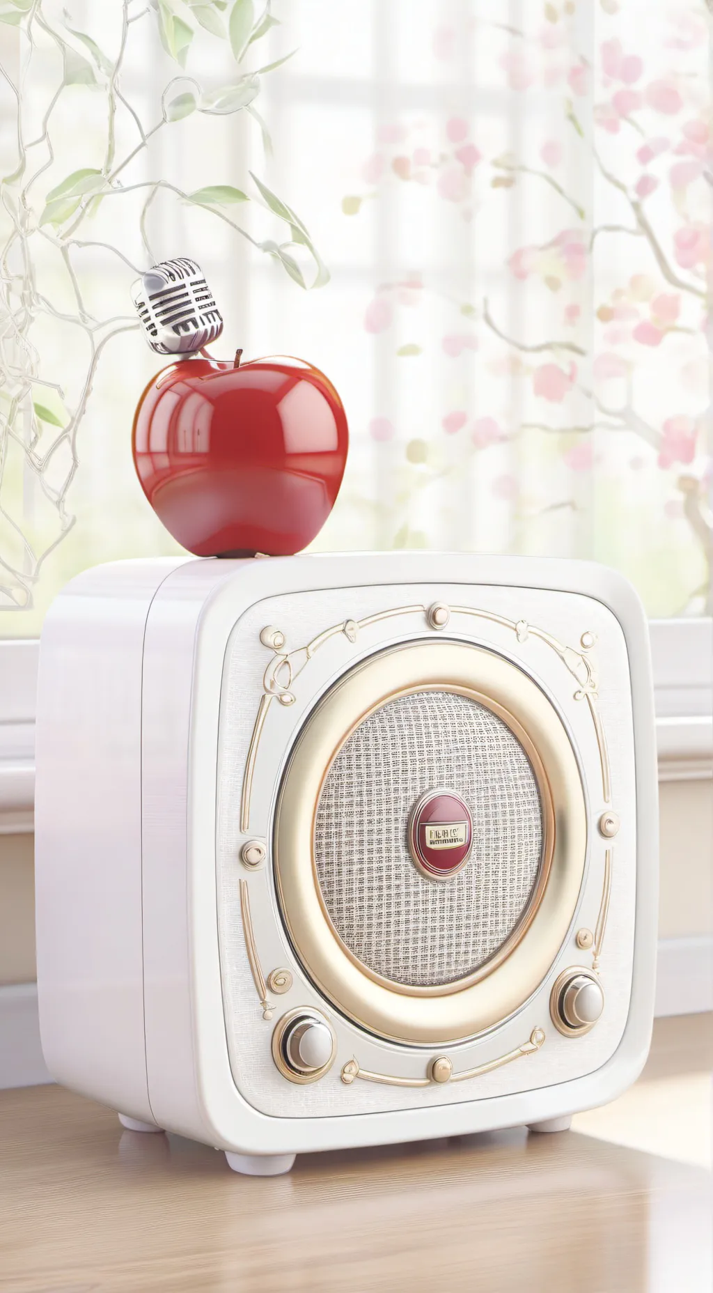 ai character: RADIO APPLE PART 2 background