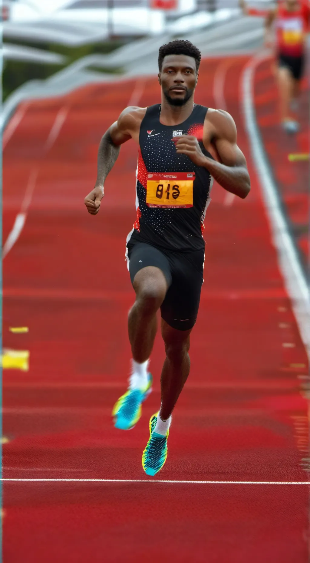 ai character: 400 meter dash background