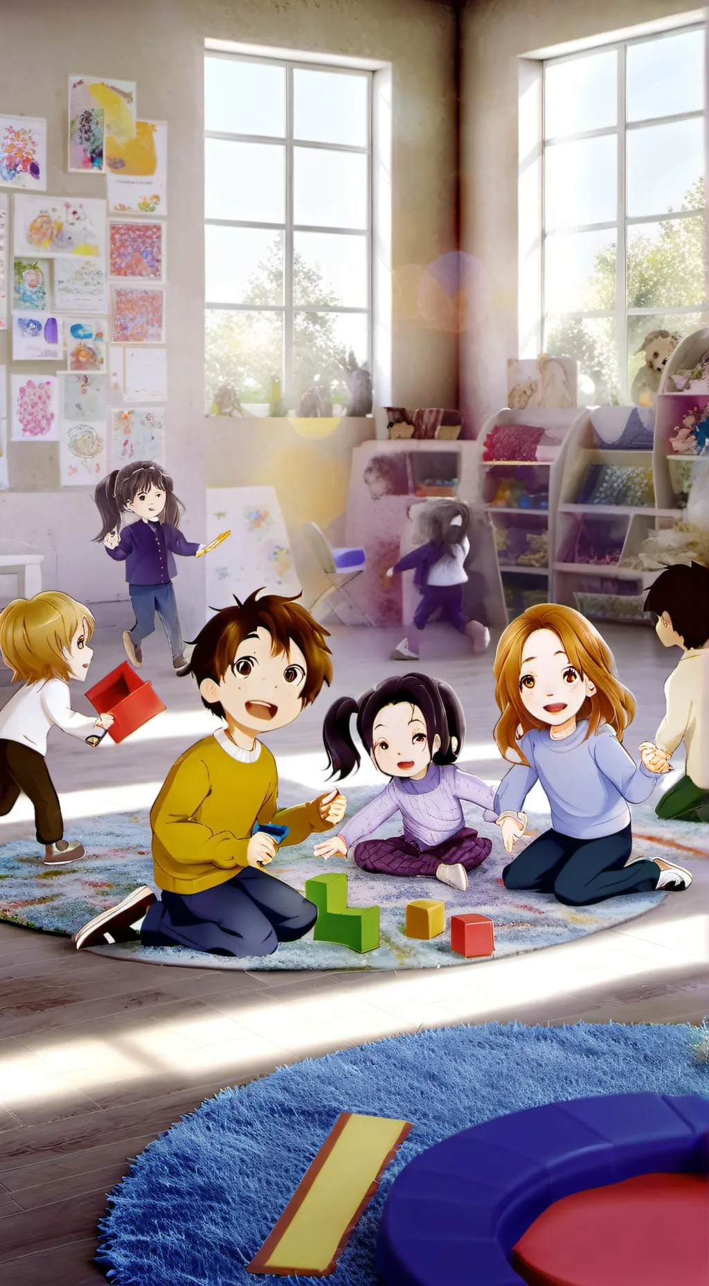 ai character: Daycare 4 background