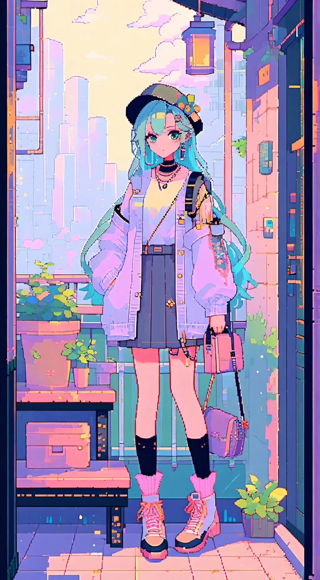 ai character: Scarlet  background