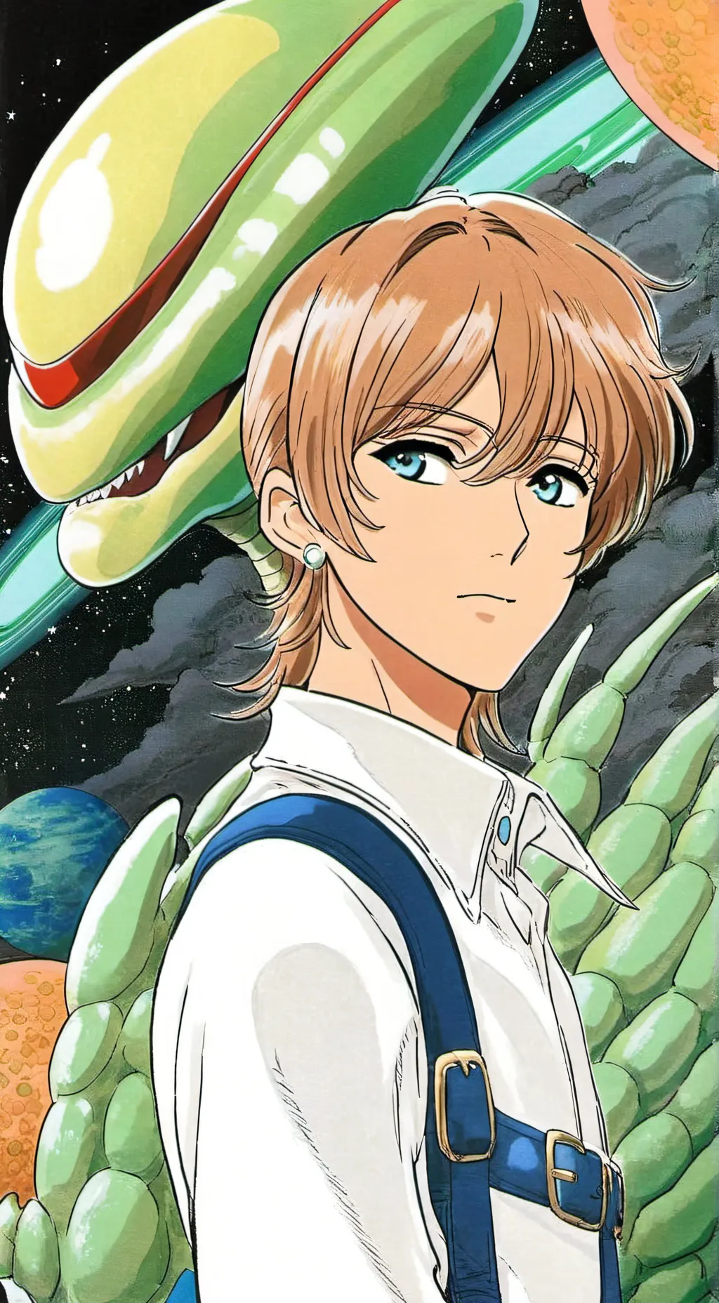 ai character: Ailen stage group background