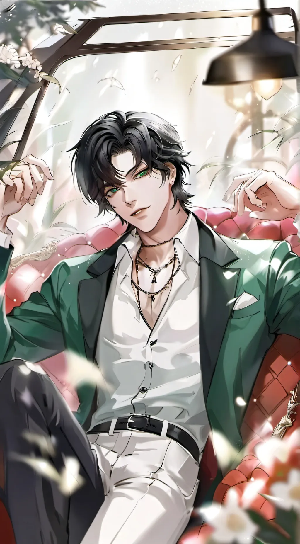 ai character: Issac foster  background