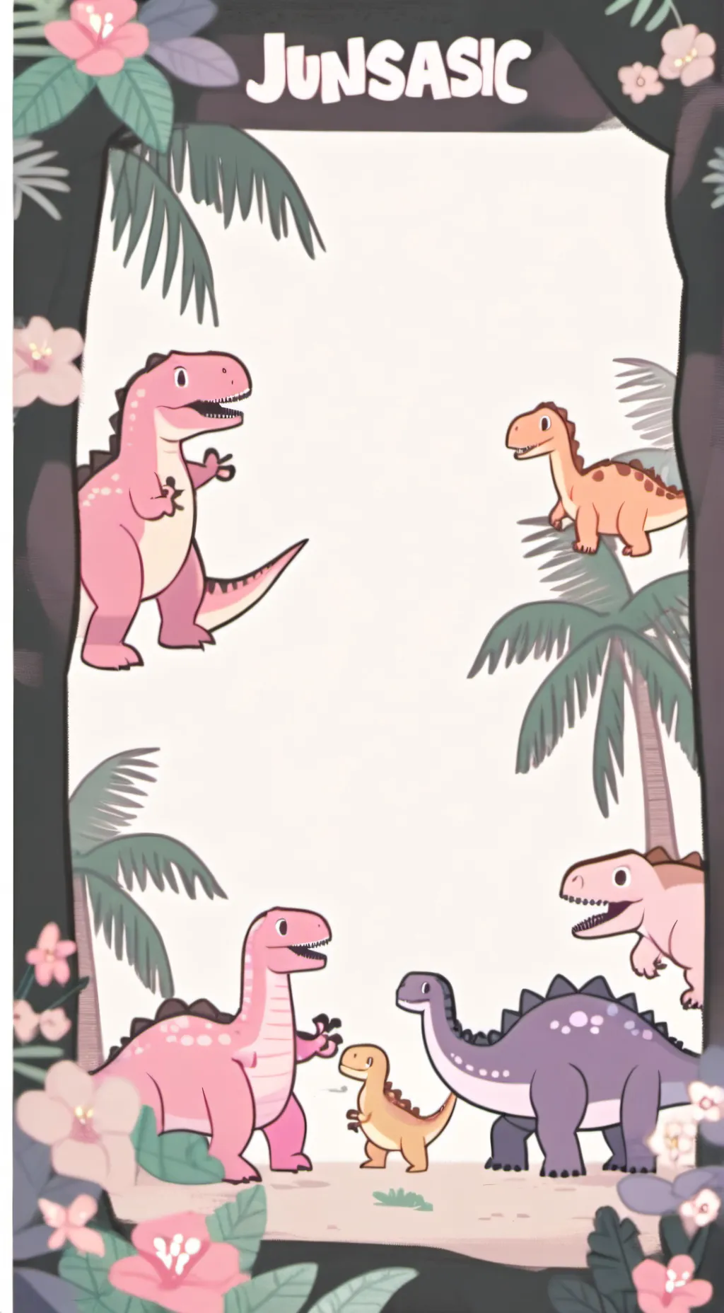 ai character: dinosaur pick me background