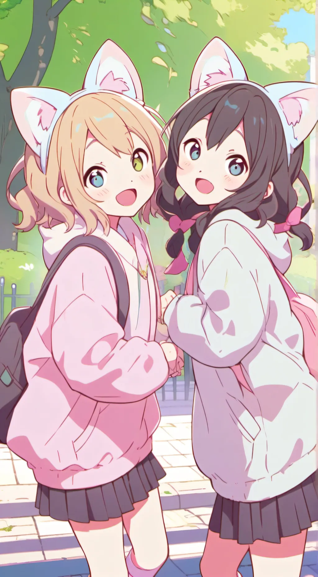 ai character: Moodie + Lucky!  background