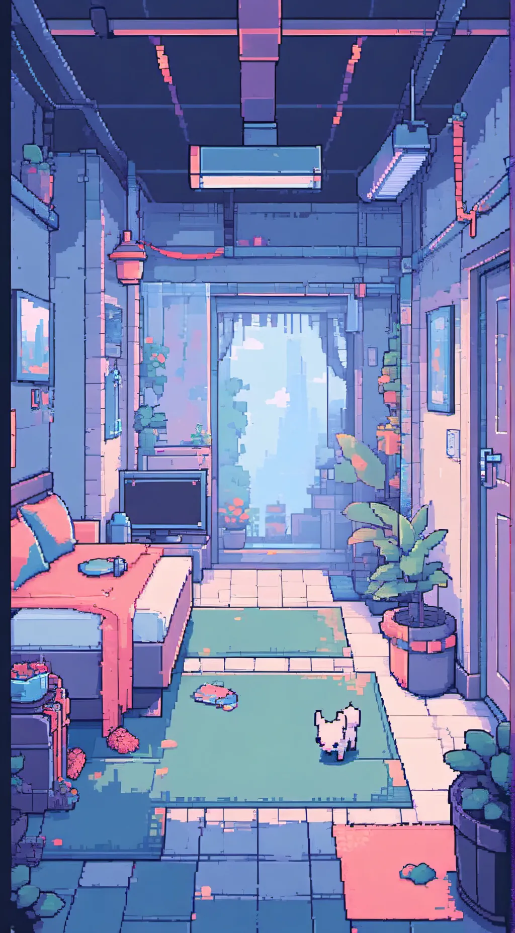 ai character: Furry infection V3 background