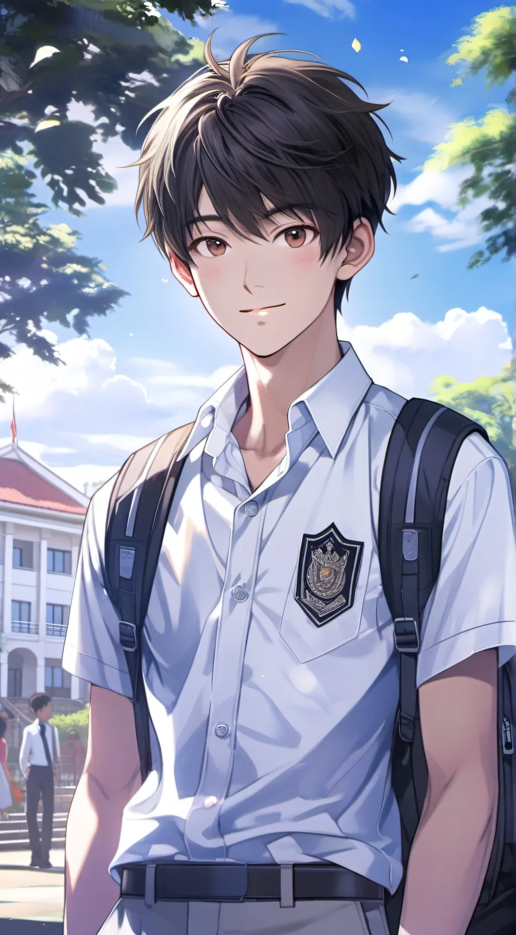 ai character: Alfaro Azka  background