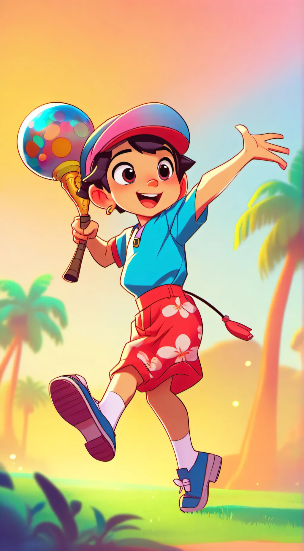 ai character: young brother  background