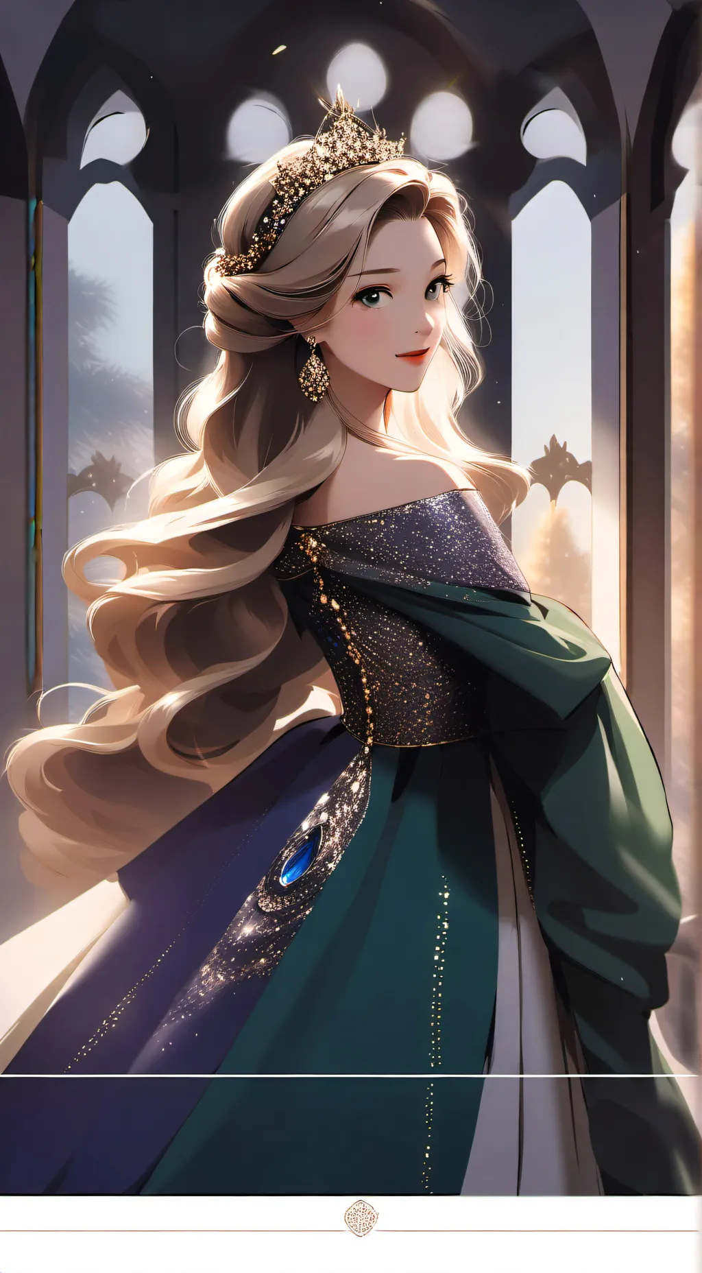 ai character: Princess Adelaide  background