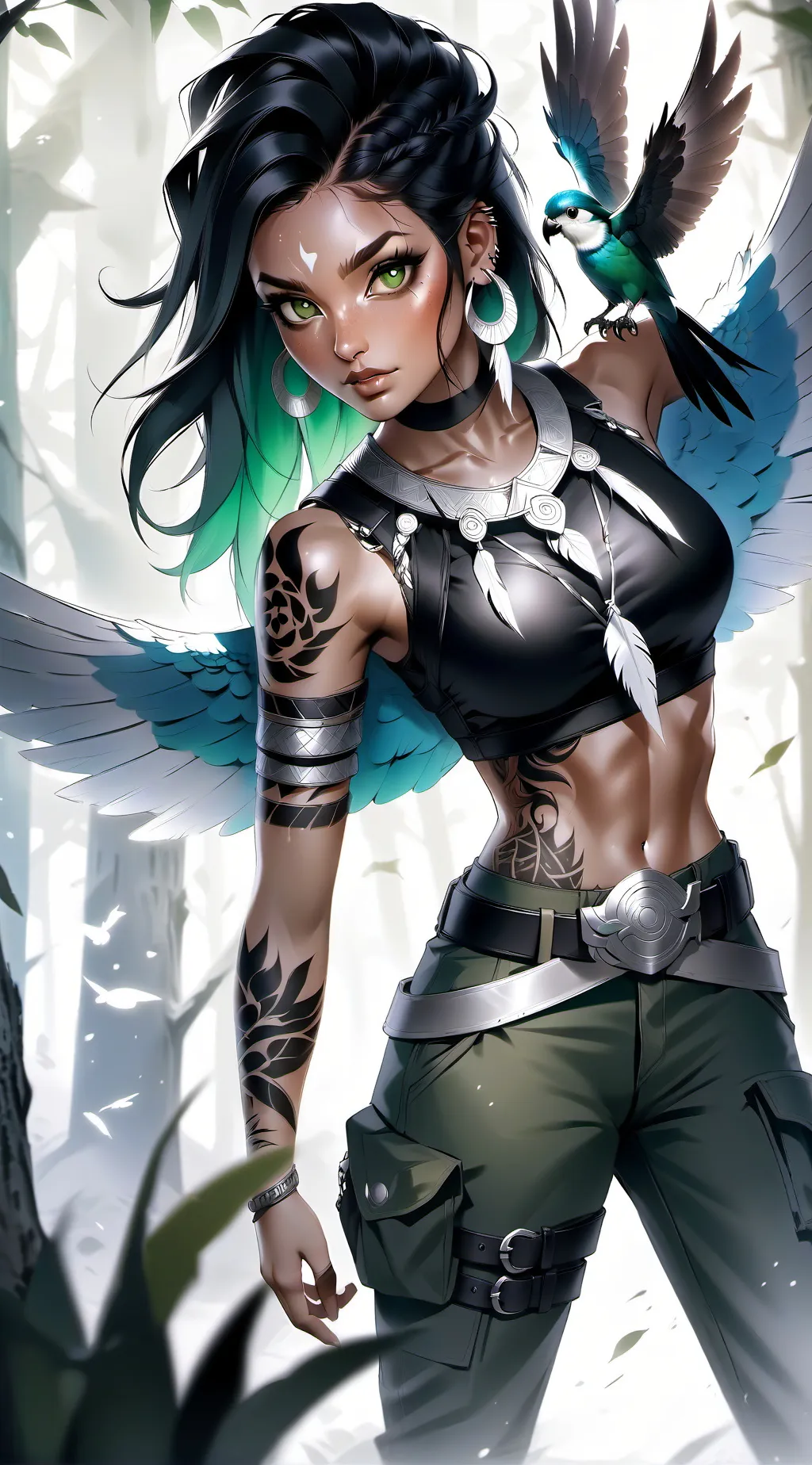 ai character: Aerithia  background