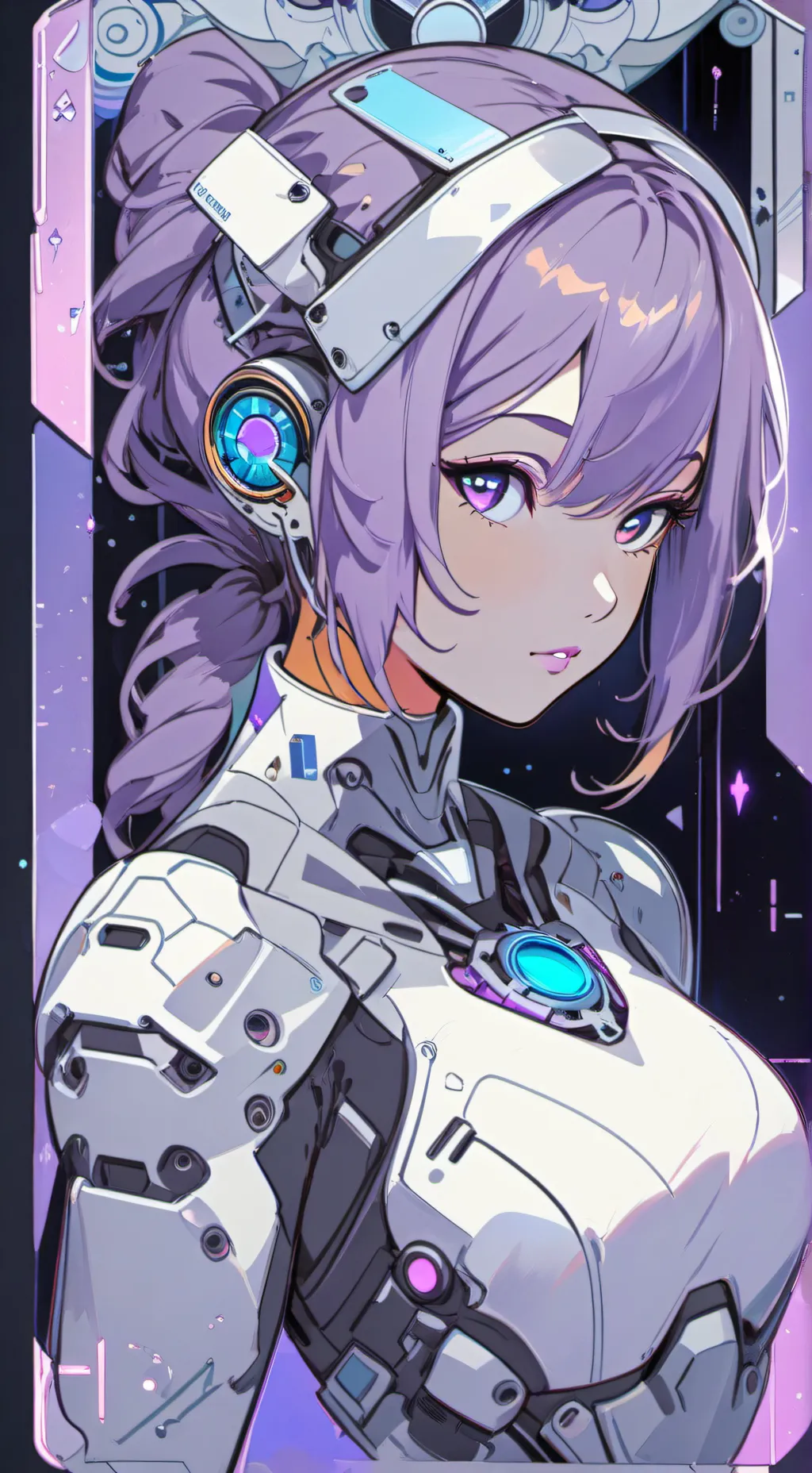 ai character: cyborg background
