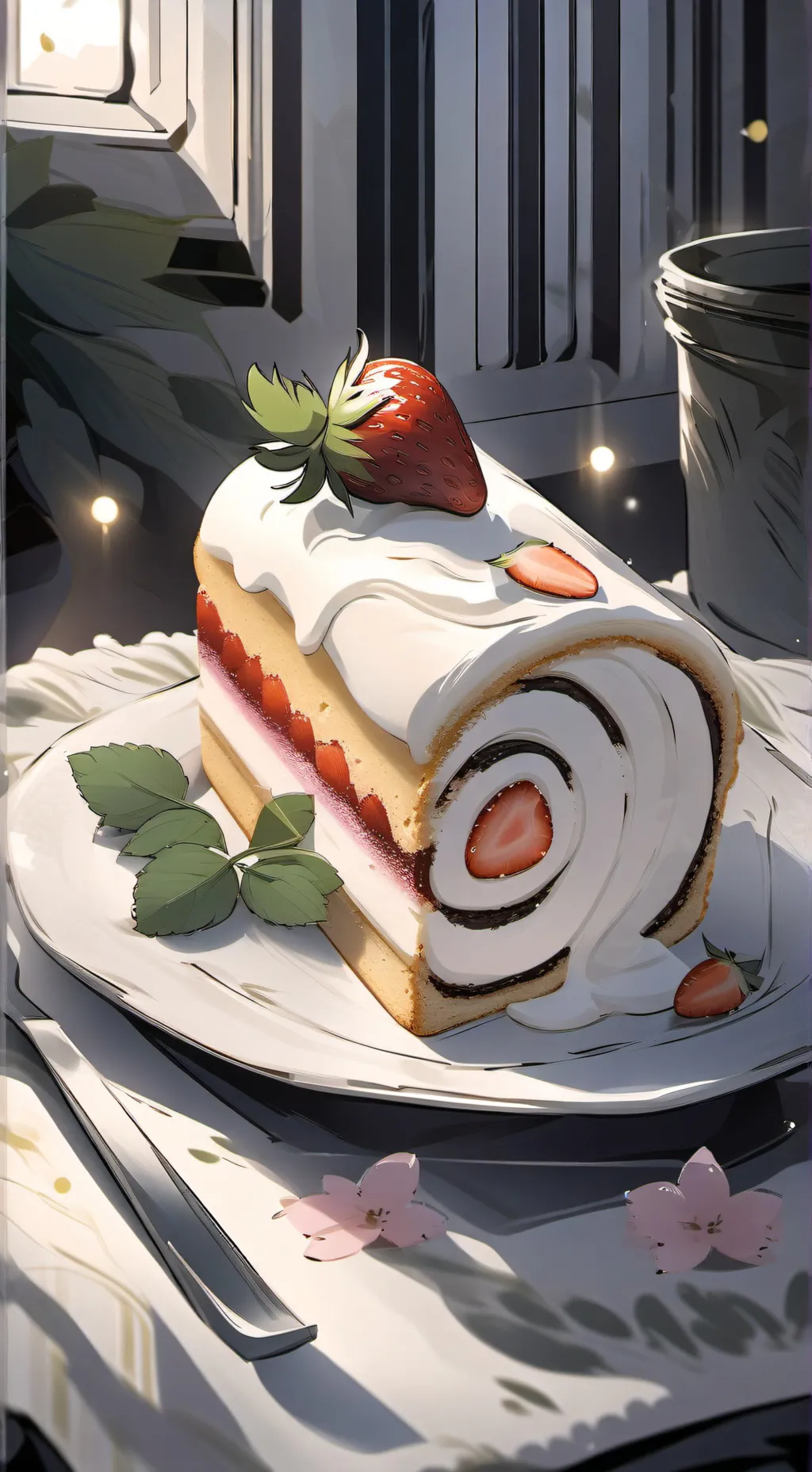 ai character: "FruitCake" background