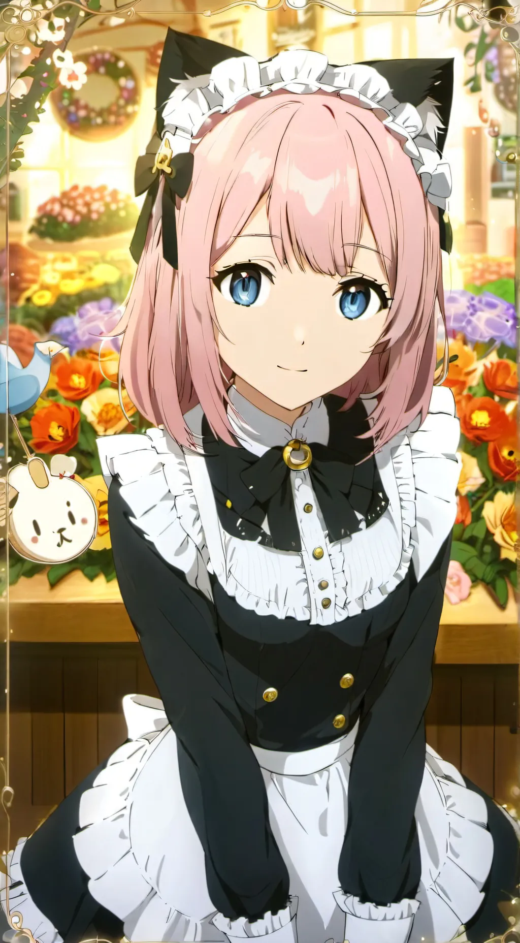 ai character: Maid 0w0 UwU background