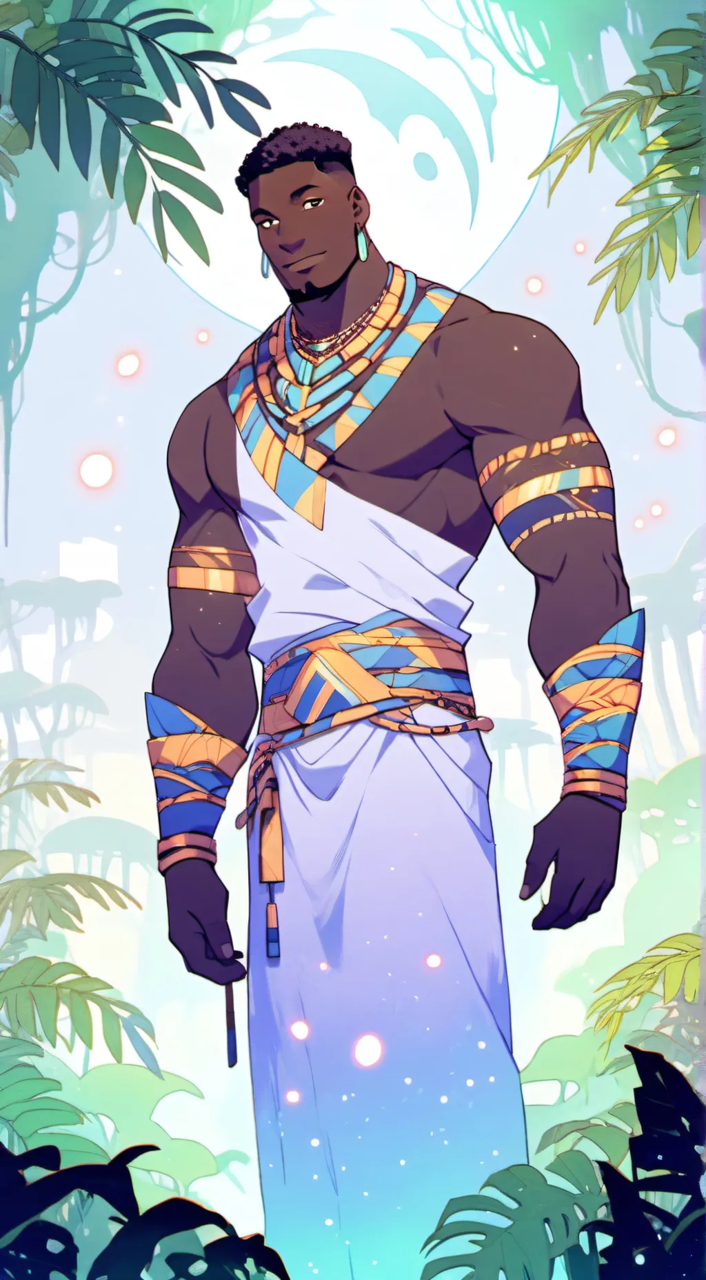 ai character: Handsome man  background