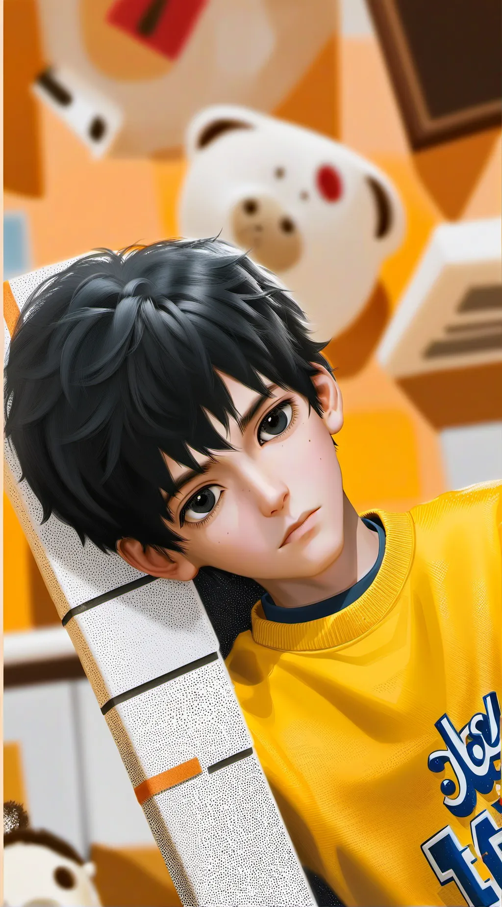 ai character: Adrian  background