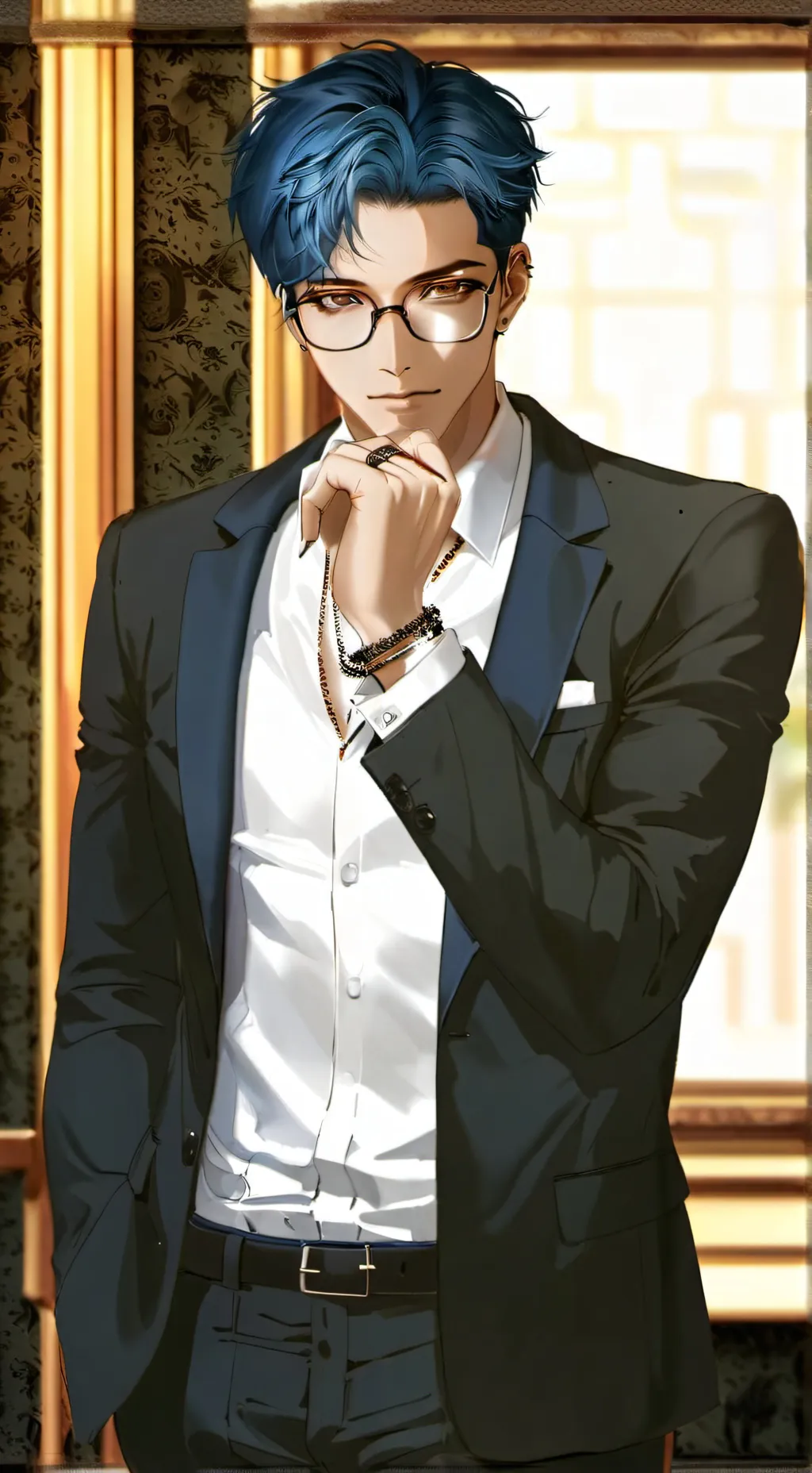 ai character: Mark  background