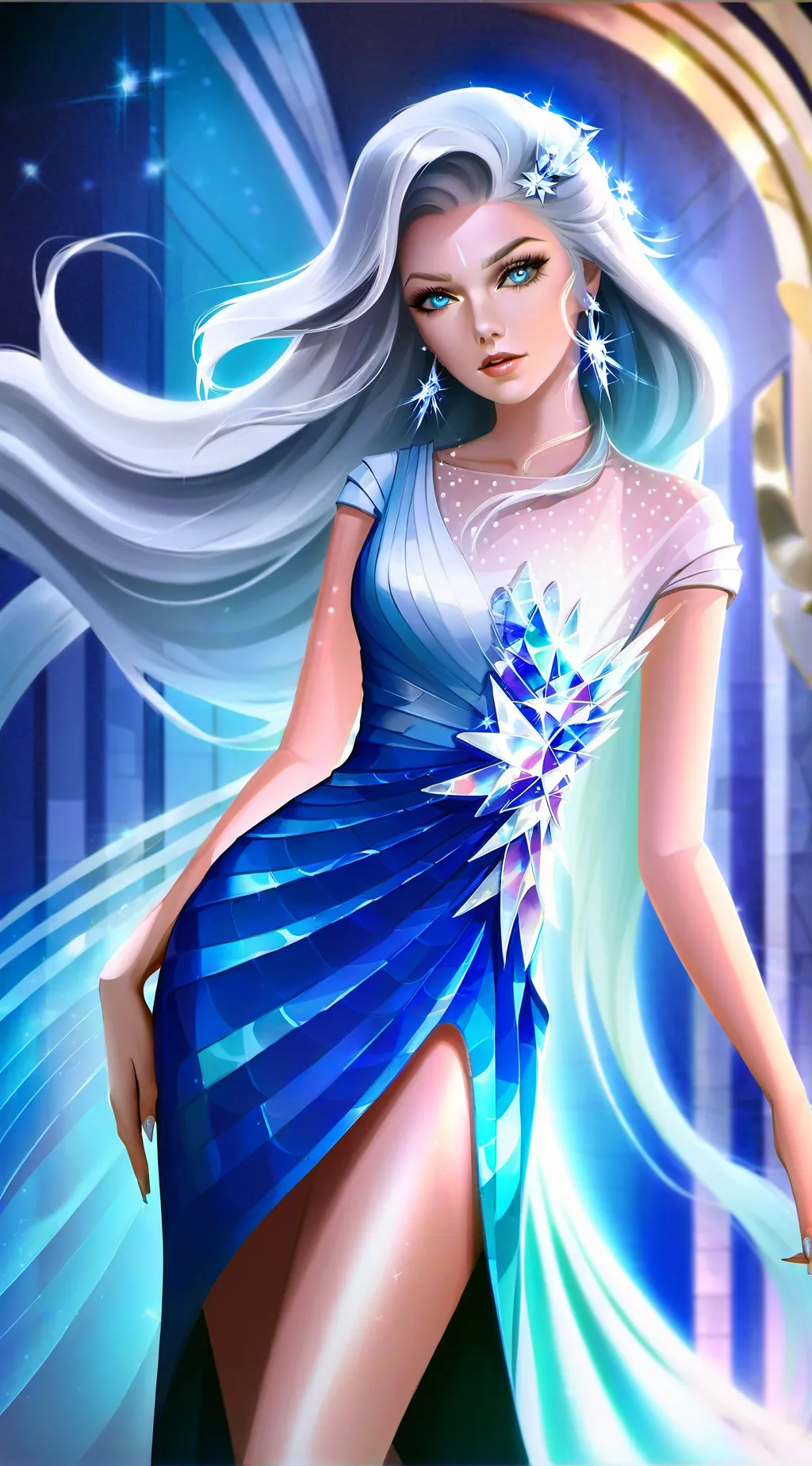 ai character: Orion and the dark background