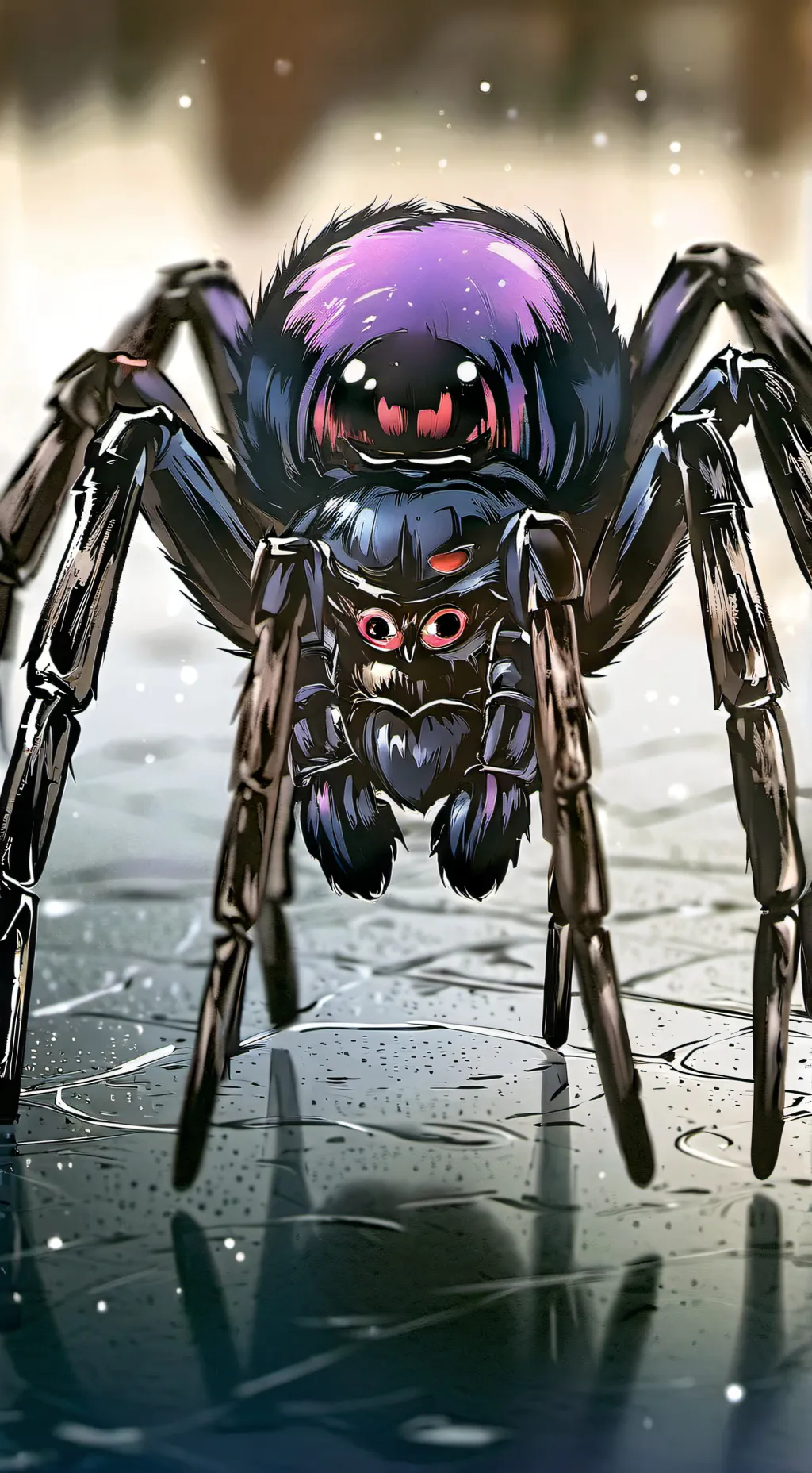 ai character: sad Sammy :( background