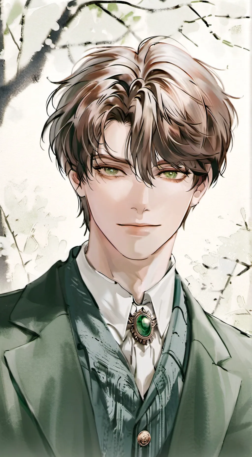 ai character: Asher/ash  background