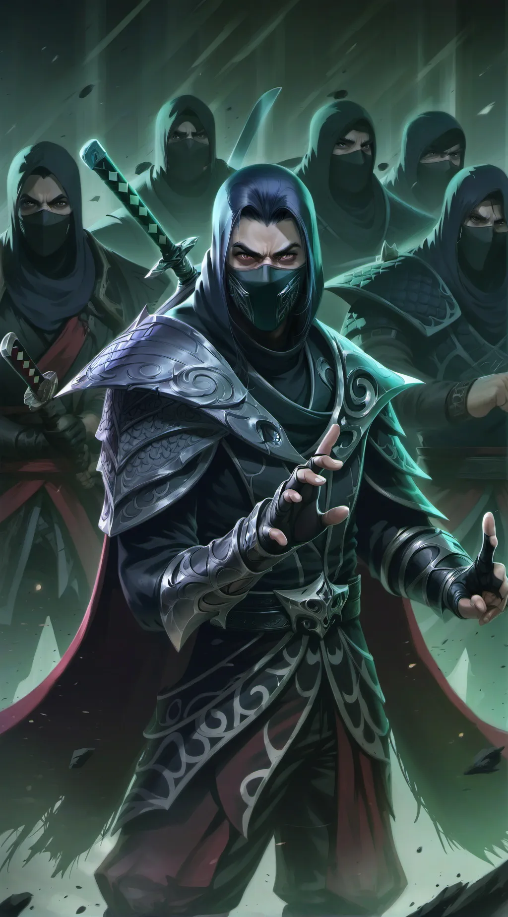 ai character: Ninjas  background