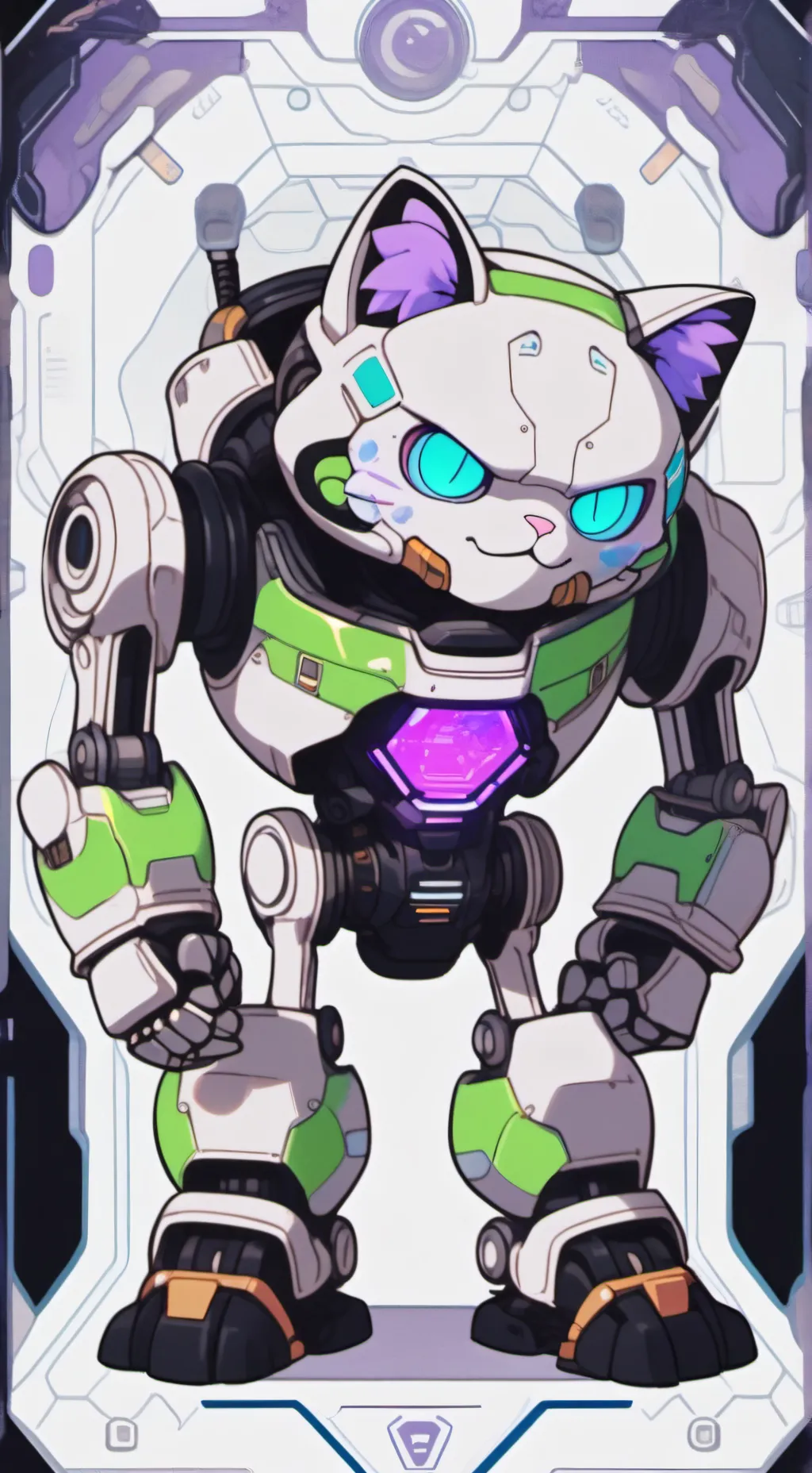 ai character: Five ns at furries background