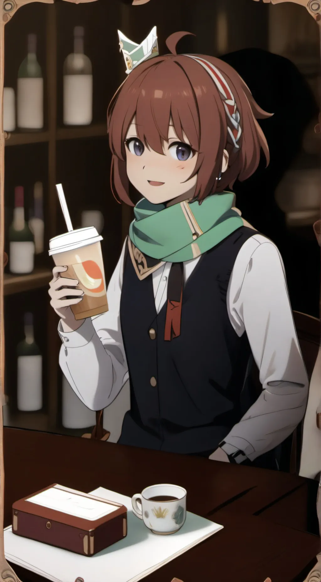 ai character: Ariana background