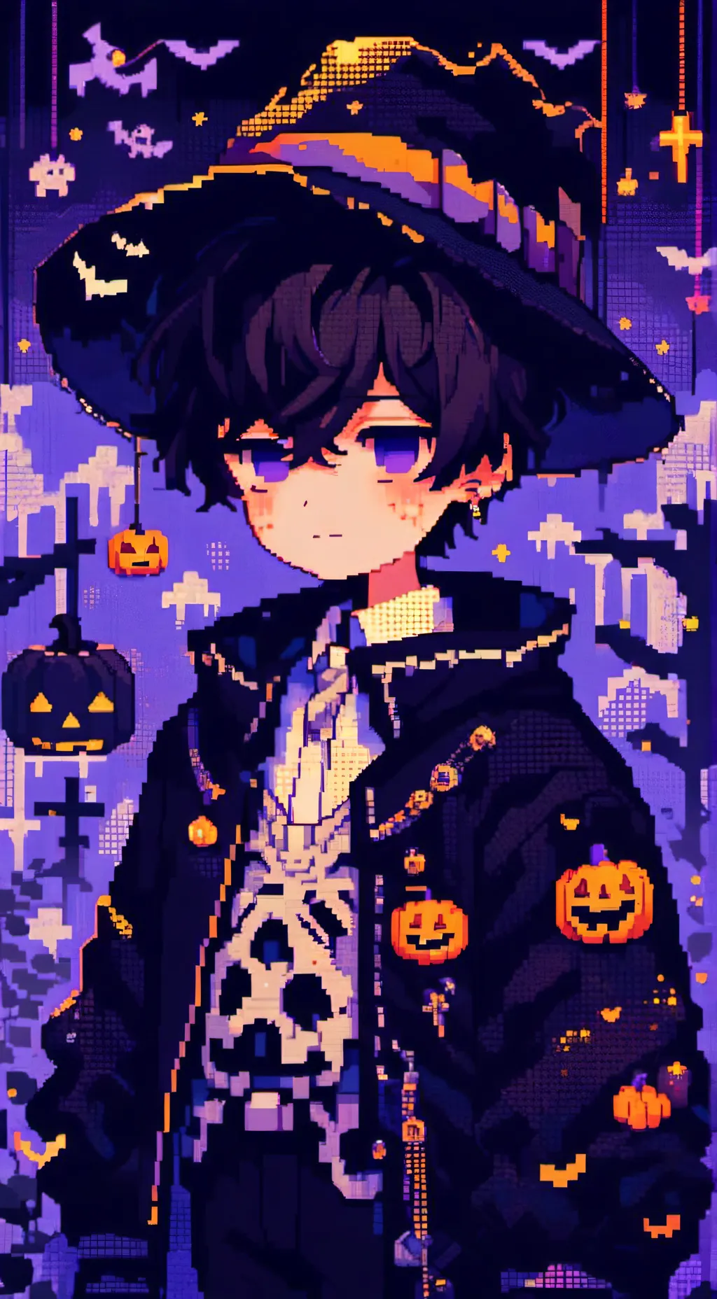 ai character: Skeleton boy background