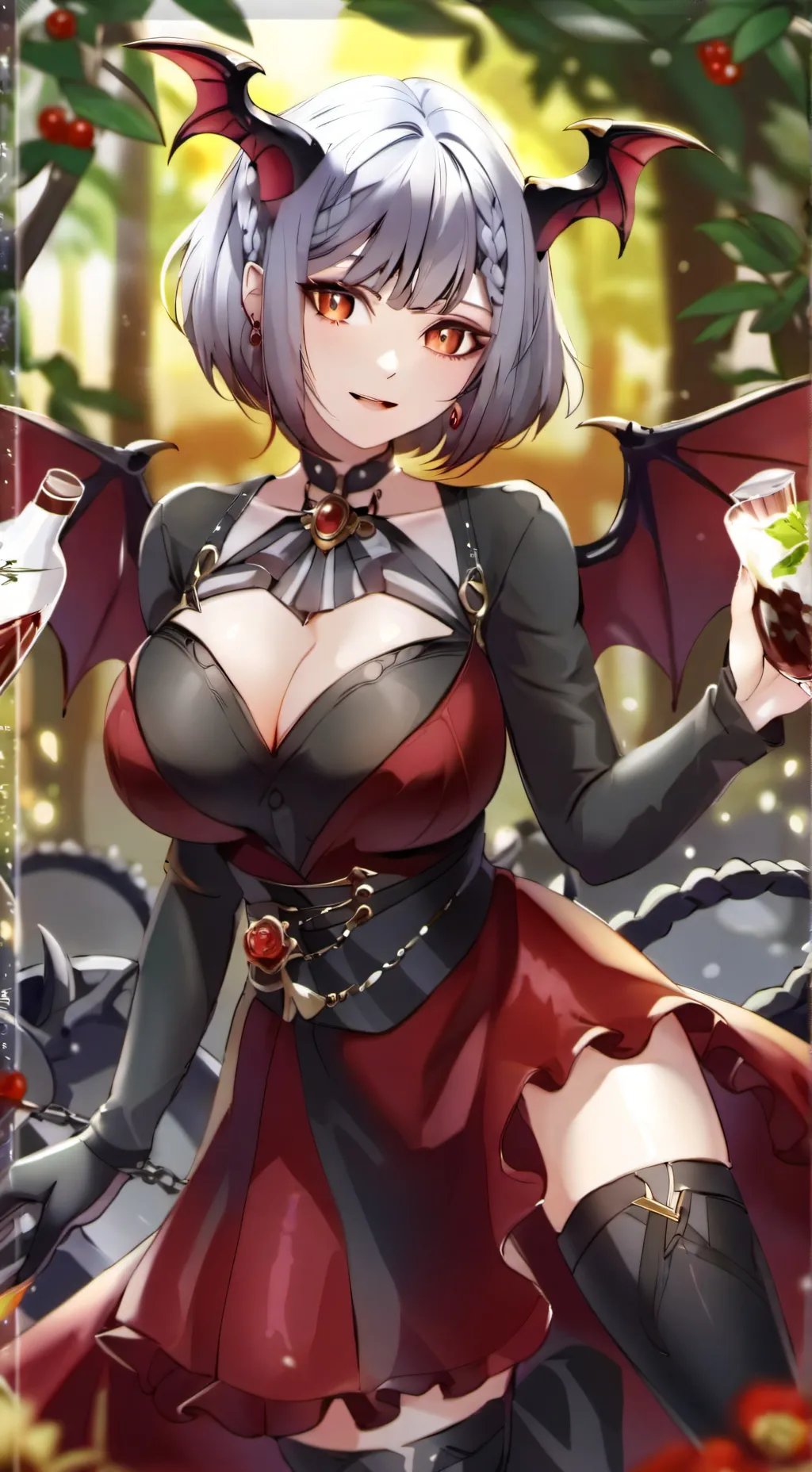 ai character: Demon girl Ayla background