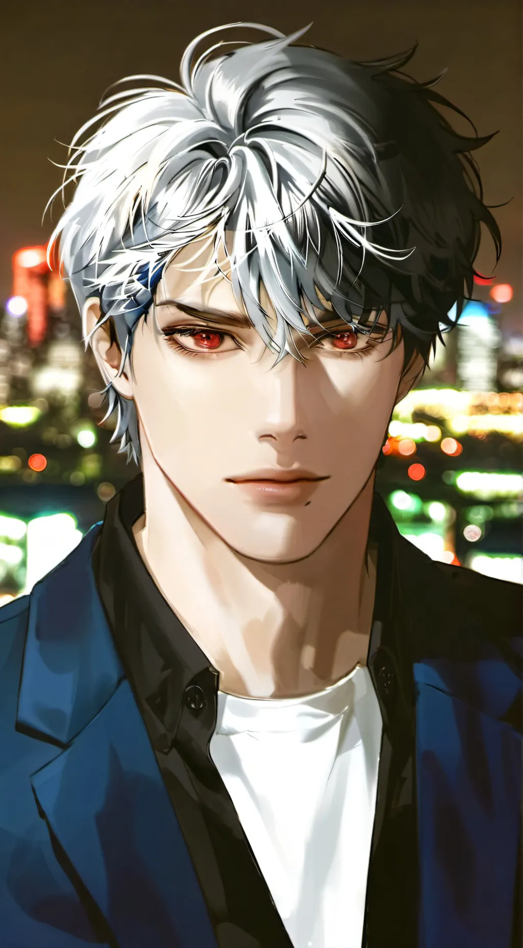 ai character: Amber background