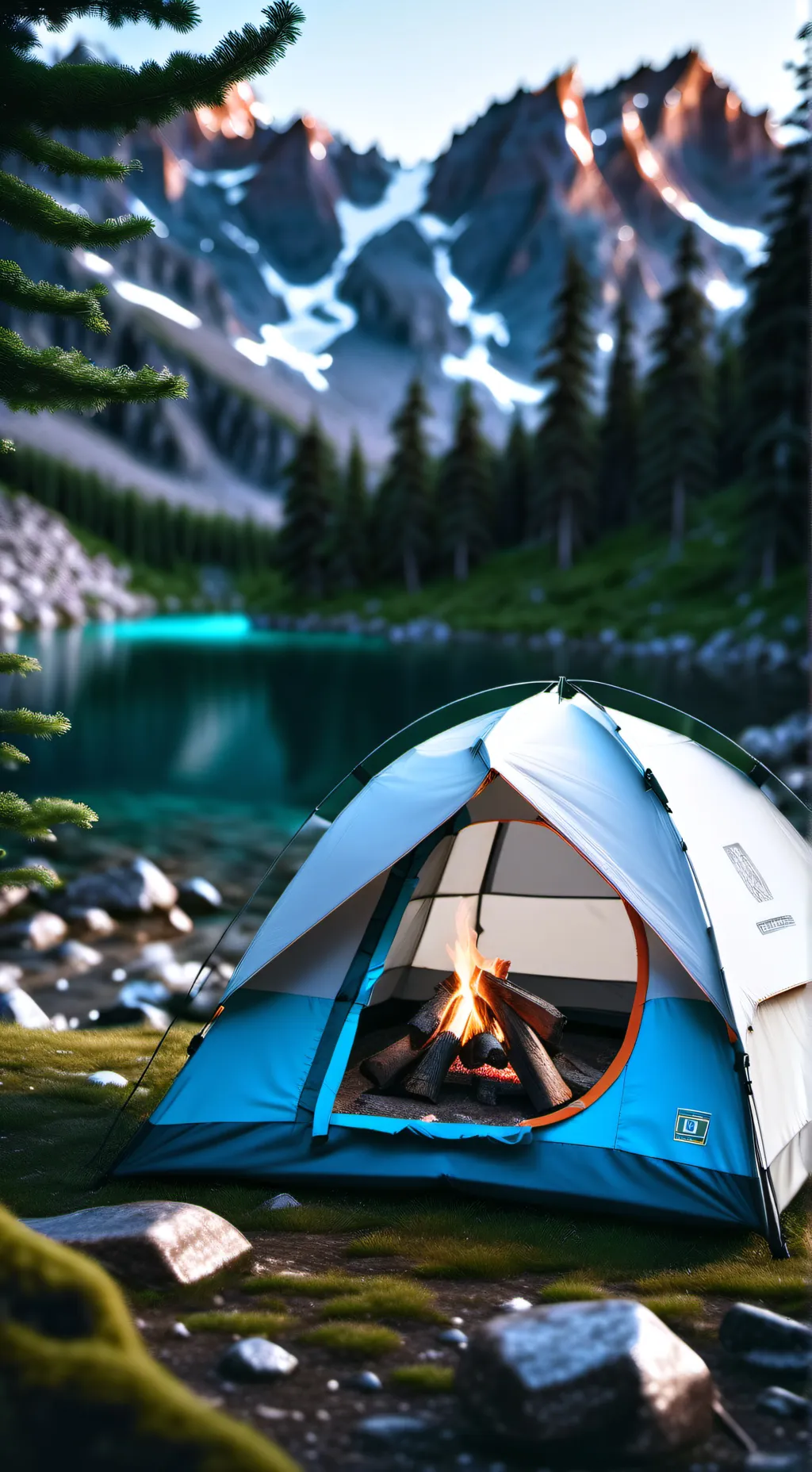 ai character: Sc.Camping trip!  background