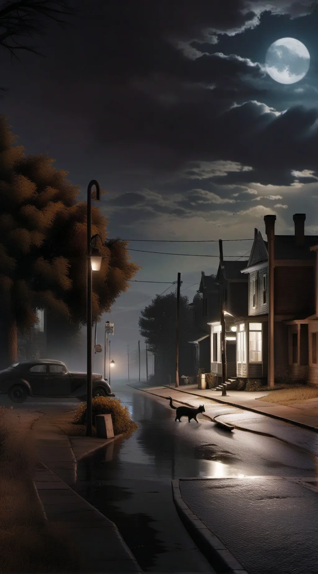 ai character: Quiet Street background