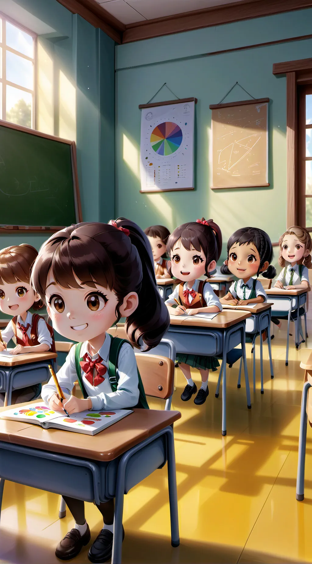 ai character: escola background