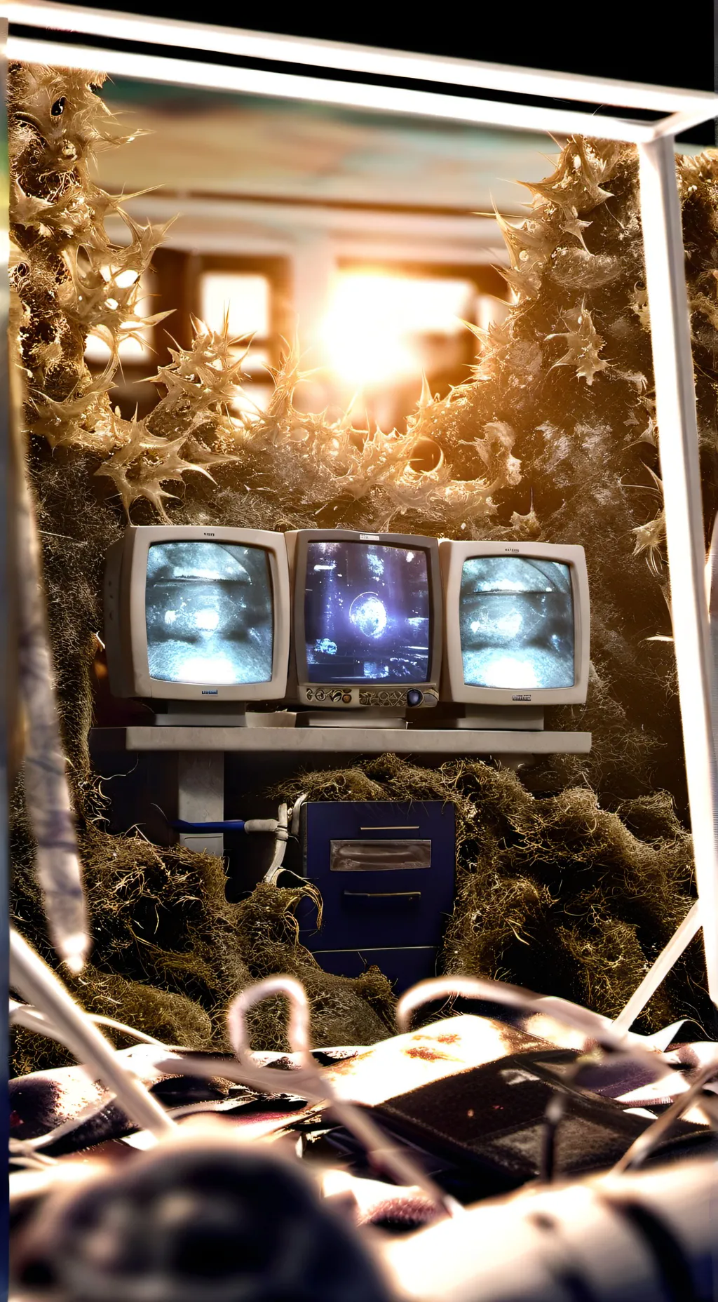 ai character: hospital background