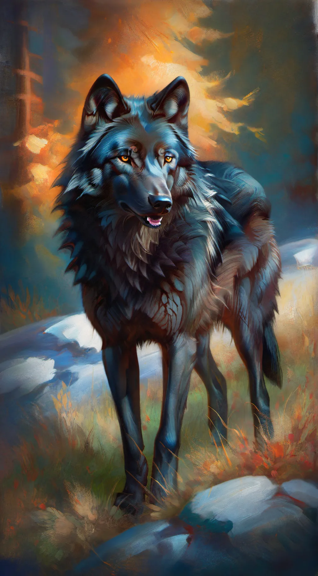 ai character: Teen wolf  background