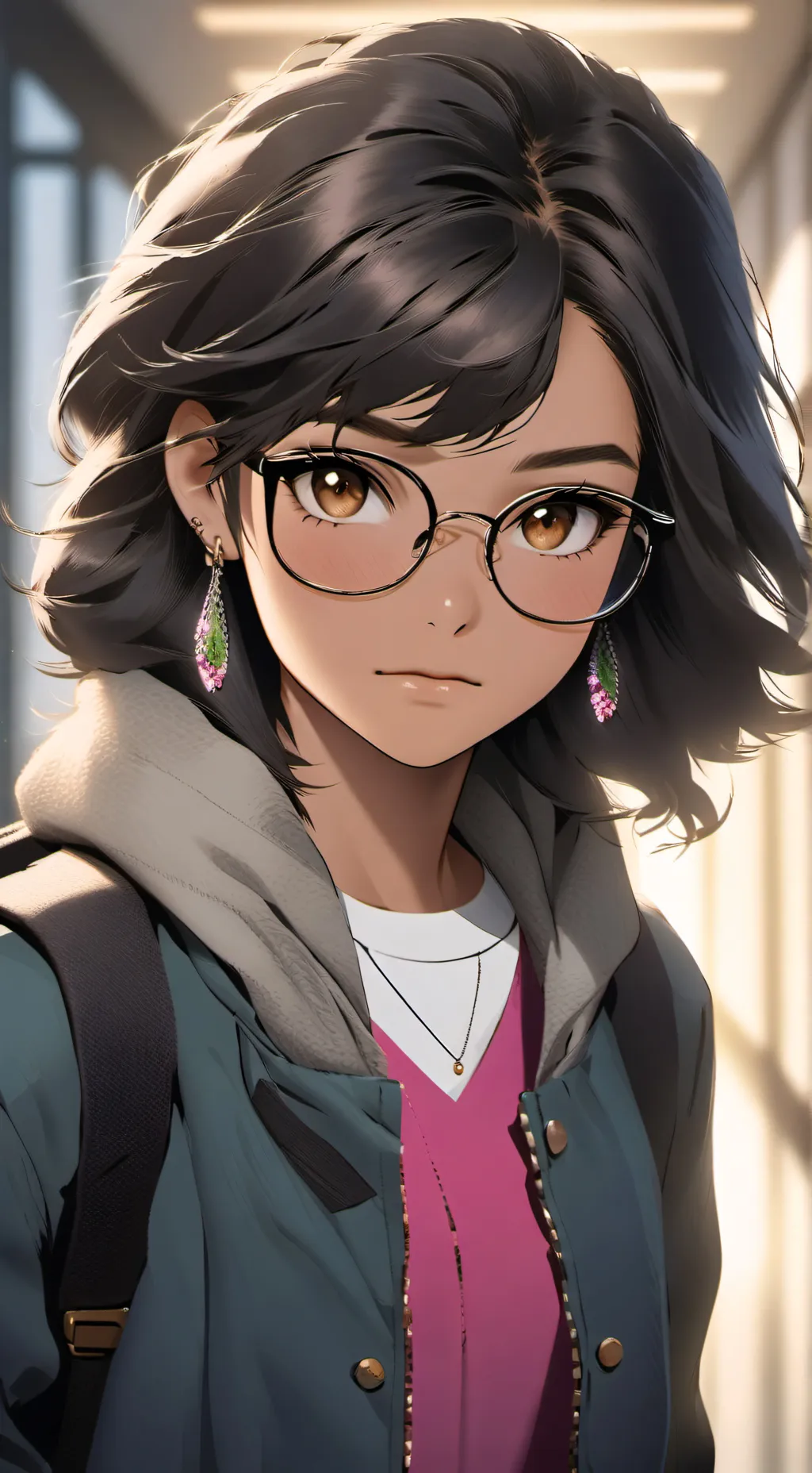 ai character: Nina  background