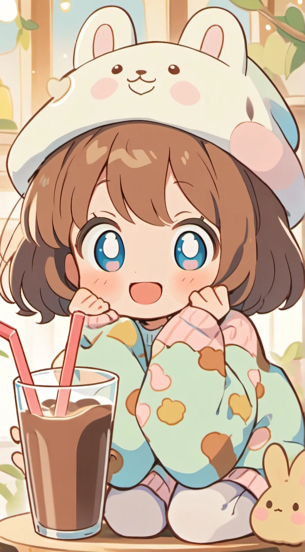 ai character: Dandy world💐🌈✨ background