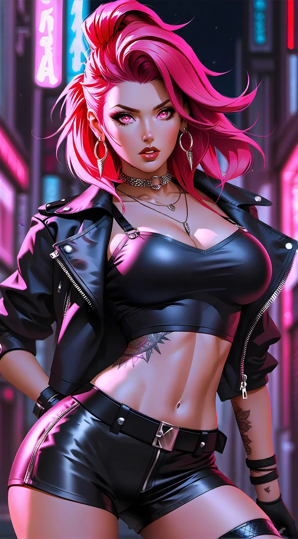 ai character: Pink Velvet background