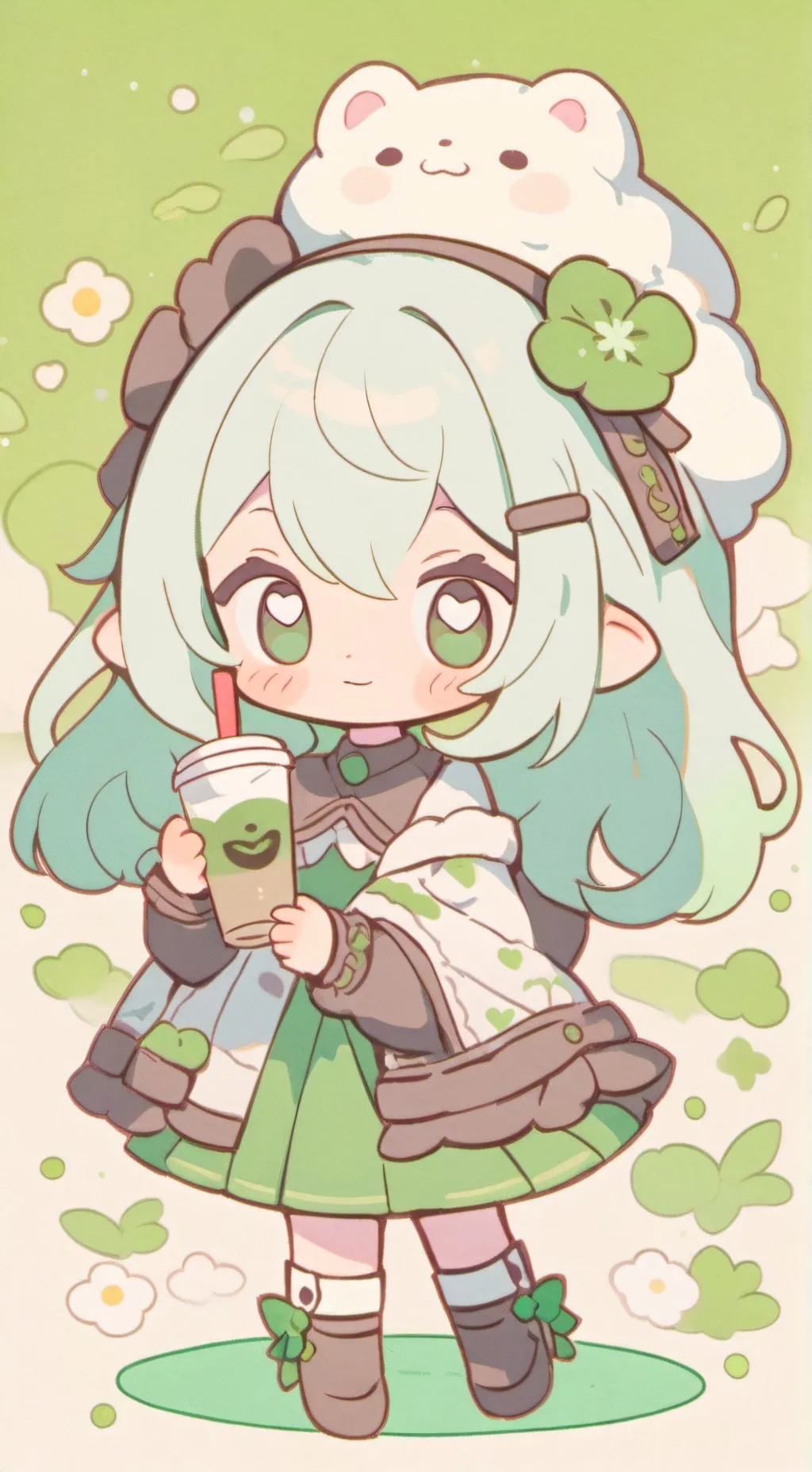 ai character: Dw pick me💐🌈🎀 background